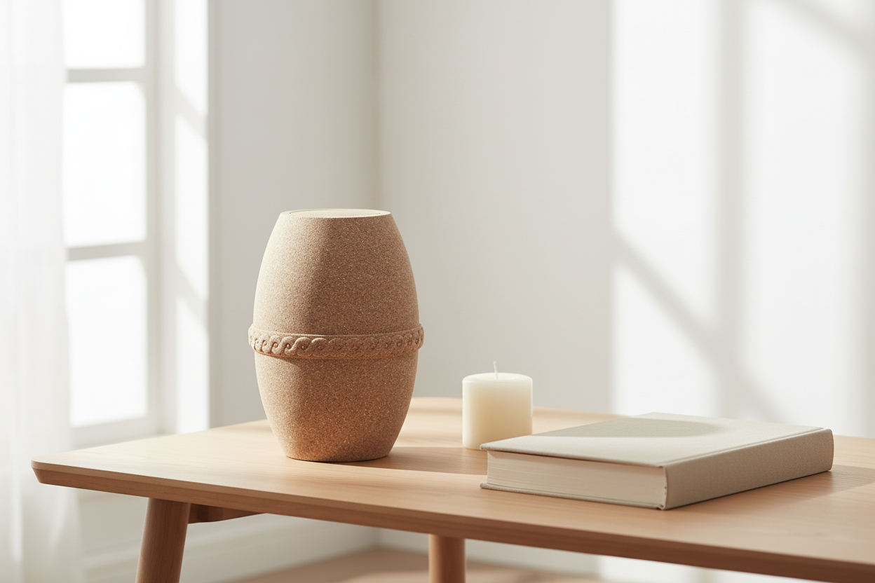 Biologisch abbaubare Urne braun Arenae