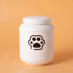 Handmade Eco-Friendly Classic Ceramic Cylindrical Dog Funeral Pet Cremation Urns with Multiple Pattern Decorations