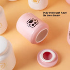 Handmade Eco-Friendly Classic Ceramic Cylindrical Dog Funeral Pet Cremation Urns with Multiple Pattern Decorations