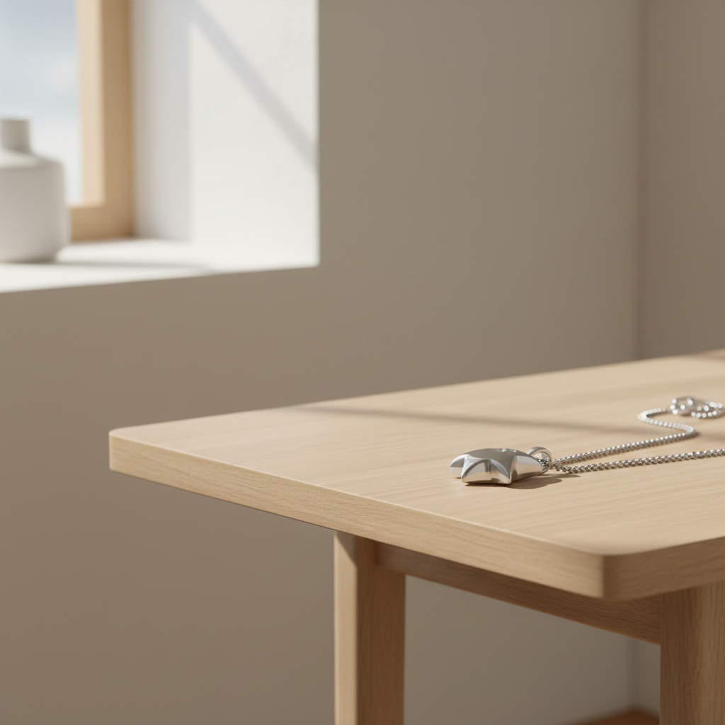 Sterling Silber Ascheanhänger silberfarben Aurora glatt