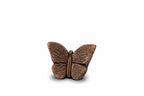 Keramische keepsake urn Mariposa met bronzen vlindermotief