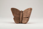 Keramische mini urn Mariposa met bronzen vlindermotief