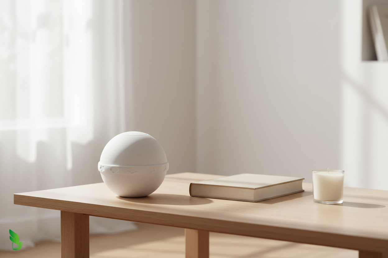 Biologisch abbaubare Salzurne weiß Esfera de Sal