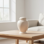 Biologisch abbaubare Urne naturfarben