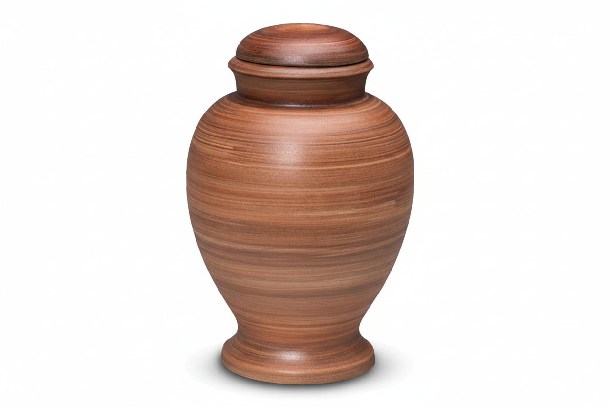 Biologische urn naturel duurzaam design met GreenLeave keurmerk