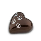 Metaal dieren keepsake hart brons en zilverkleur glanzend personaliseerbaar