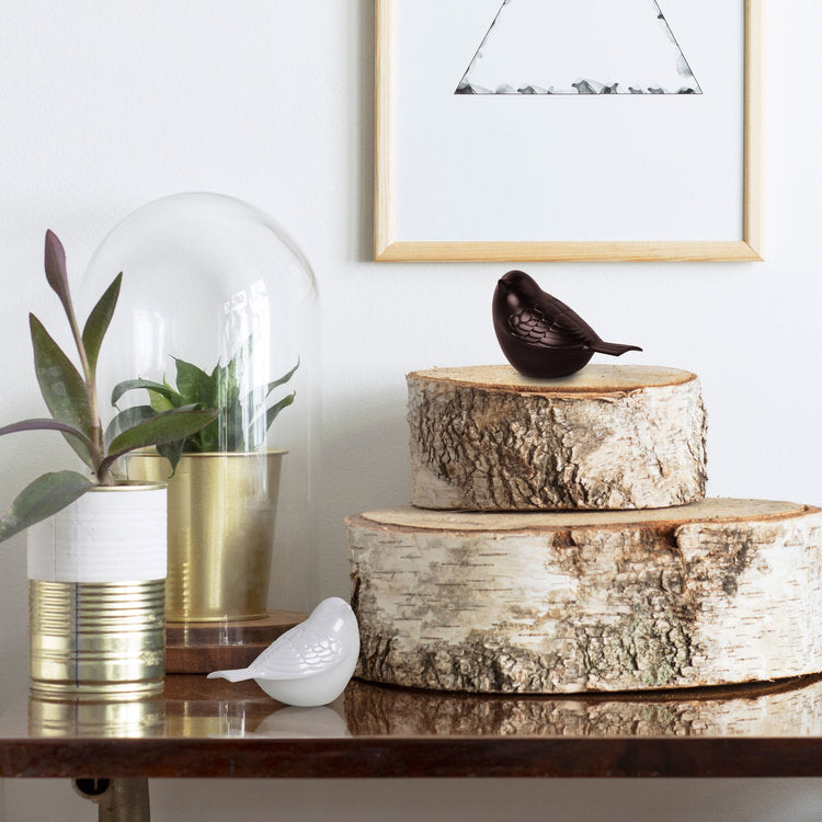 Metalen keepsake urn Songbird, ambachtelijk en duurzaam